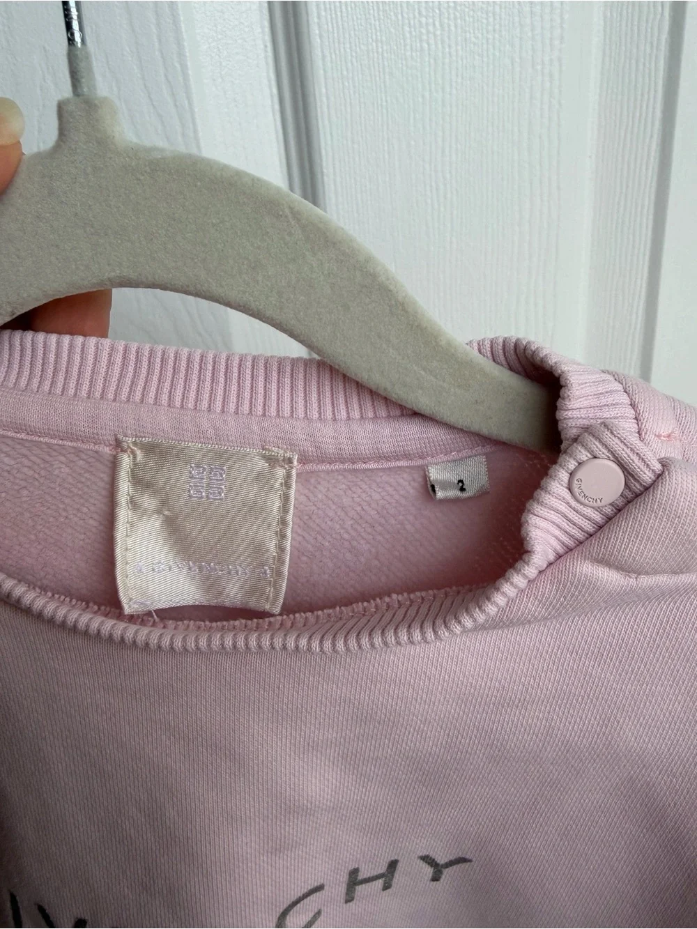 Givenchy Light Pink Ruffle-Waist Baby Dress-size 2T